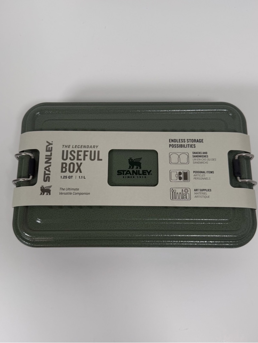Stanley Green Useful Box with Cream Band